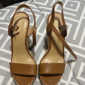 Michael Kors Tan Heeled Sandals